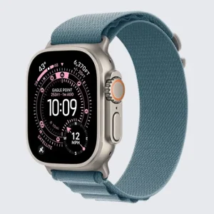 Apple Watch Ultra 2 – Titanium Case with Teal Trail Loop